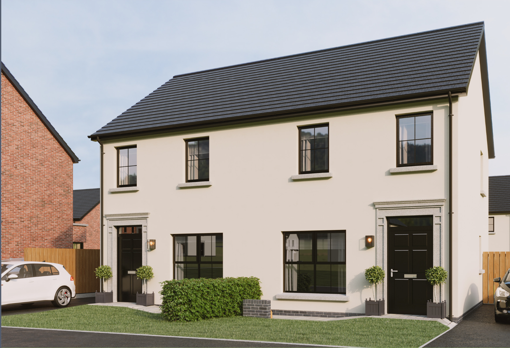 The Jowett — 3 bedroom semi-detached new home at Carrow Hall, Dundonald