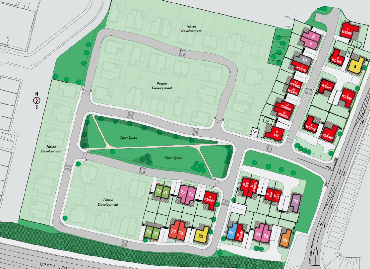 Carrow Hall Phase One site layout plan